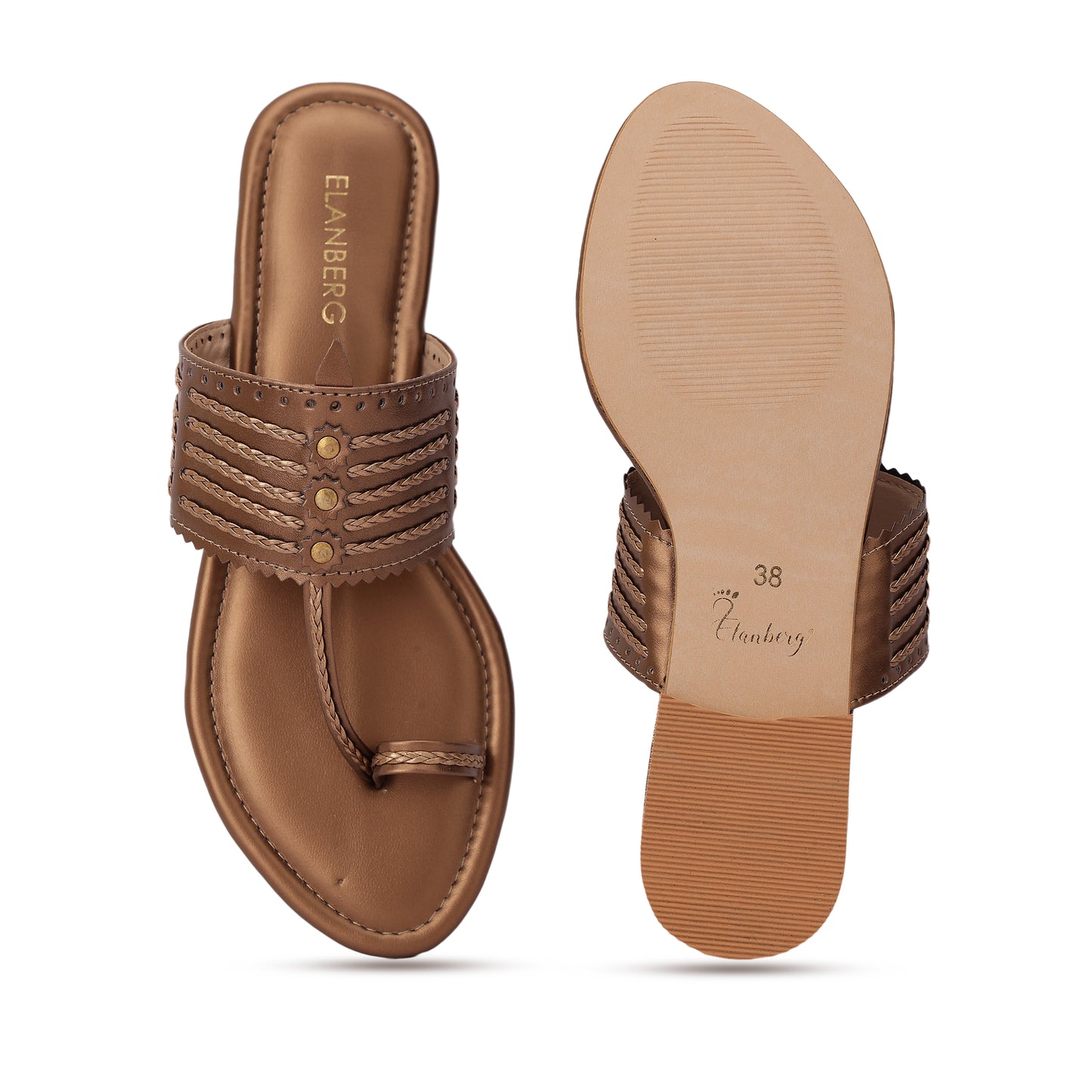 Tamrika Kohlapuri Flat- Antique