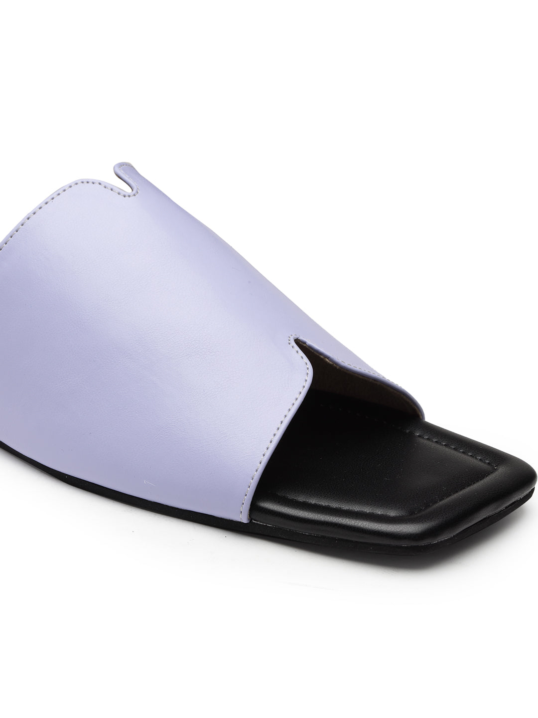 ELANBERG Blue Open Toe Slip-On Flats