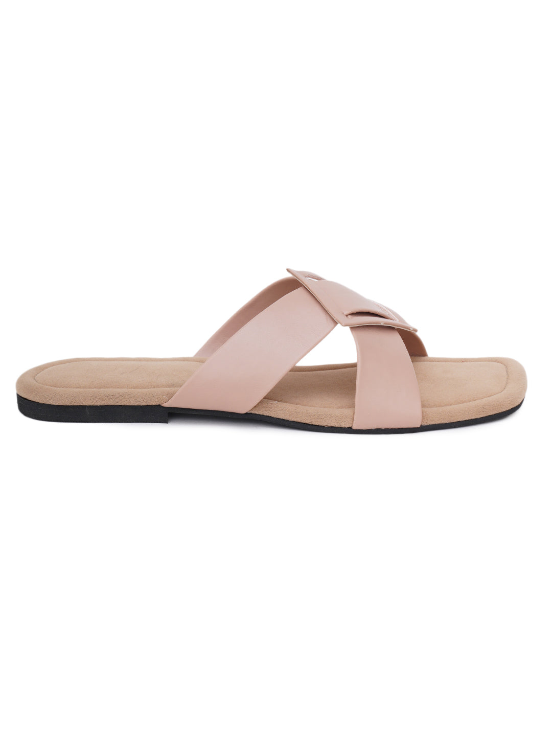 ELANBERG Pink Fashion Synthetic Leather Flats