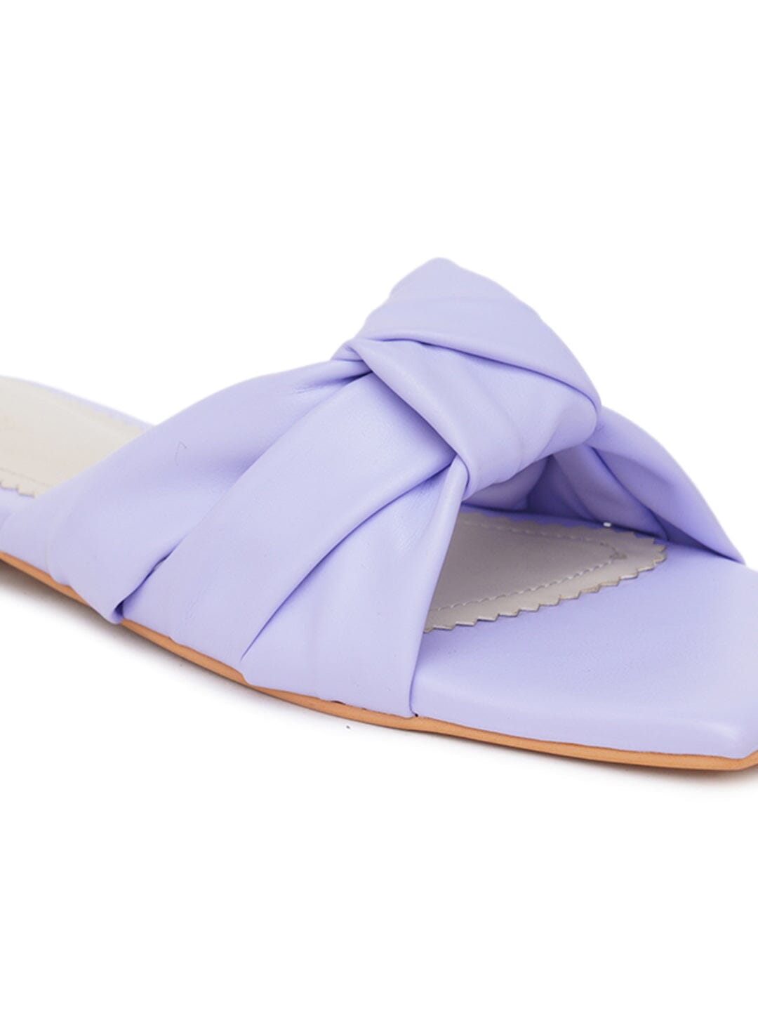 ELANBERG Blue Fashion Synthetic Leather Slip-On Flats Summer ELANBERG