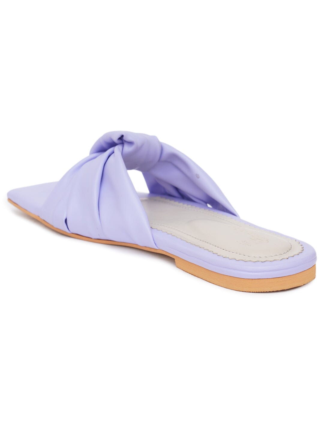 ELANBERG Blue Fashion Synthetic Leather Slip-On Flats Summer ELANBERG