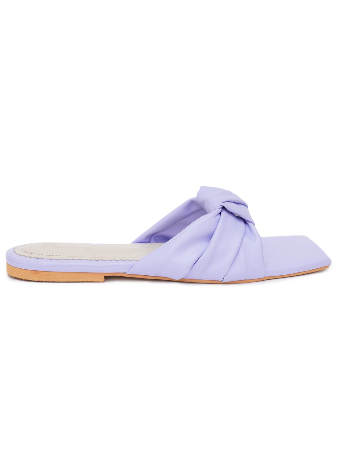 ELANBERG Blue Fashion Synthetic Leather Slip-On Flats Summer ELANBERG