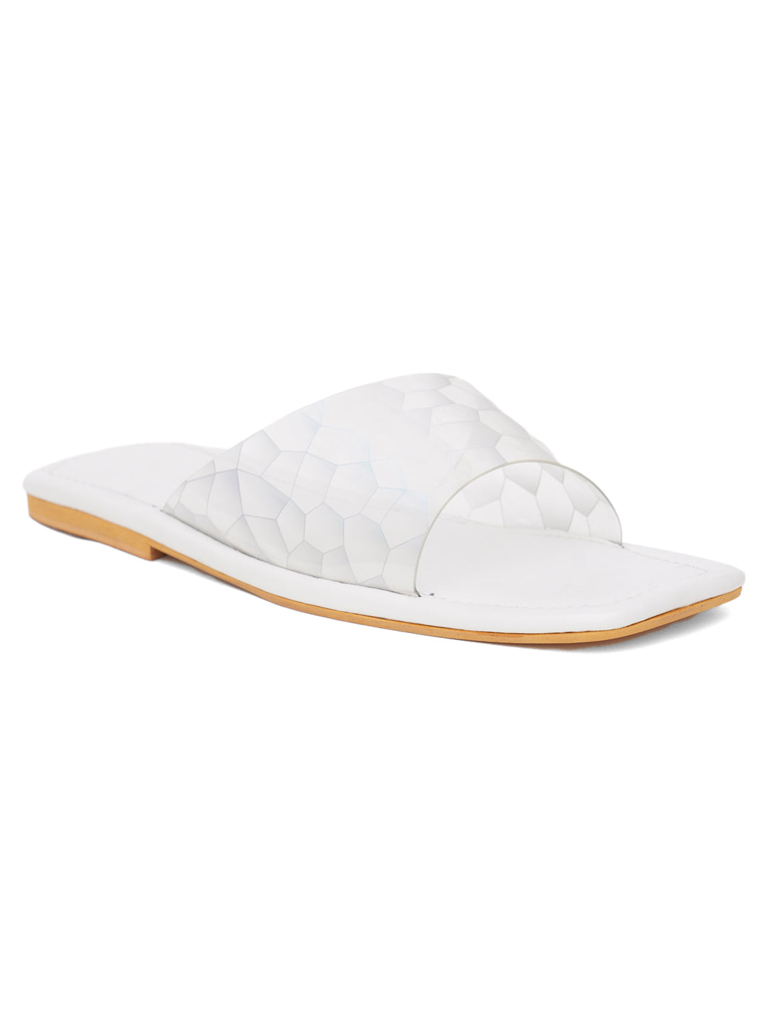 ELANBERG Transparent Fashion Synthetic Leather Flats
