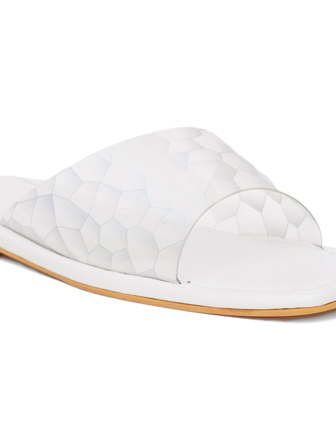 ELANBERG Transparent Fashion Synthetic Leather Flats