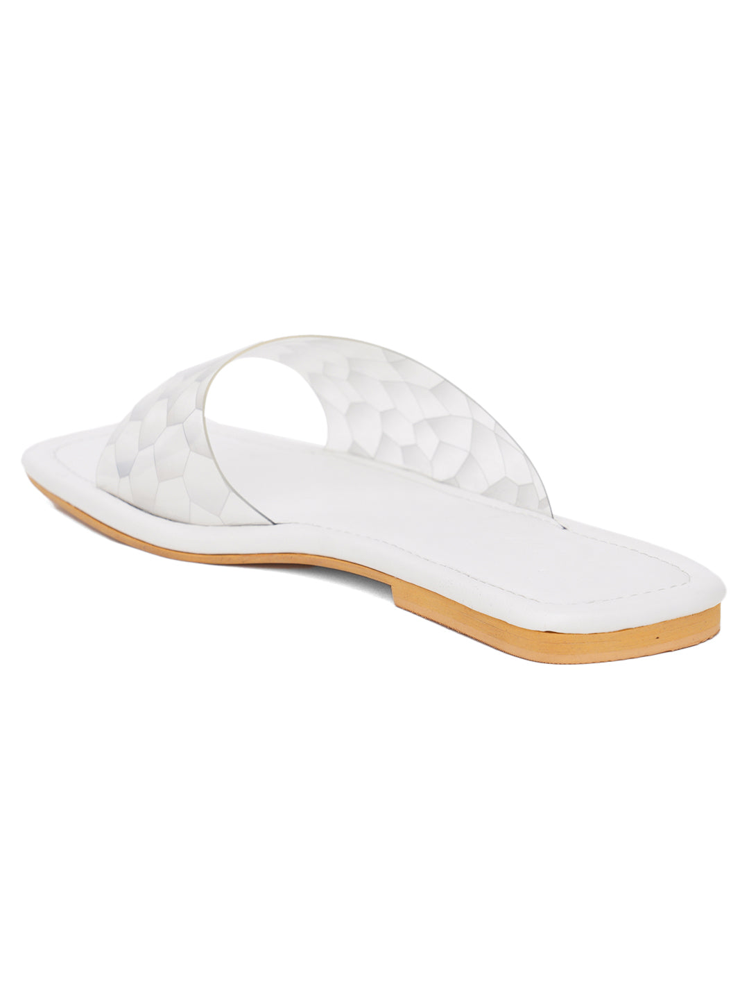 ELANBERG Transparent Fashion Synthetic Leather Flats