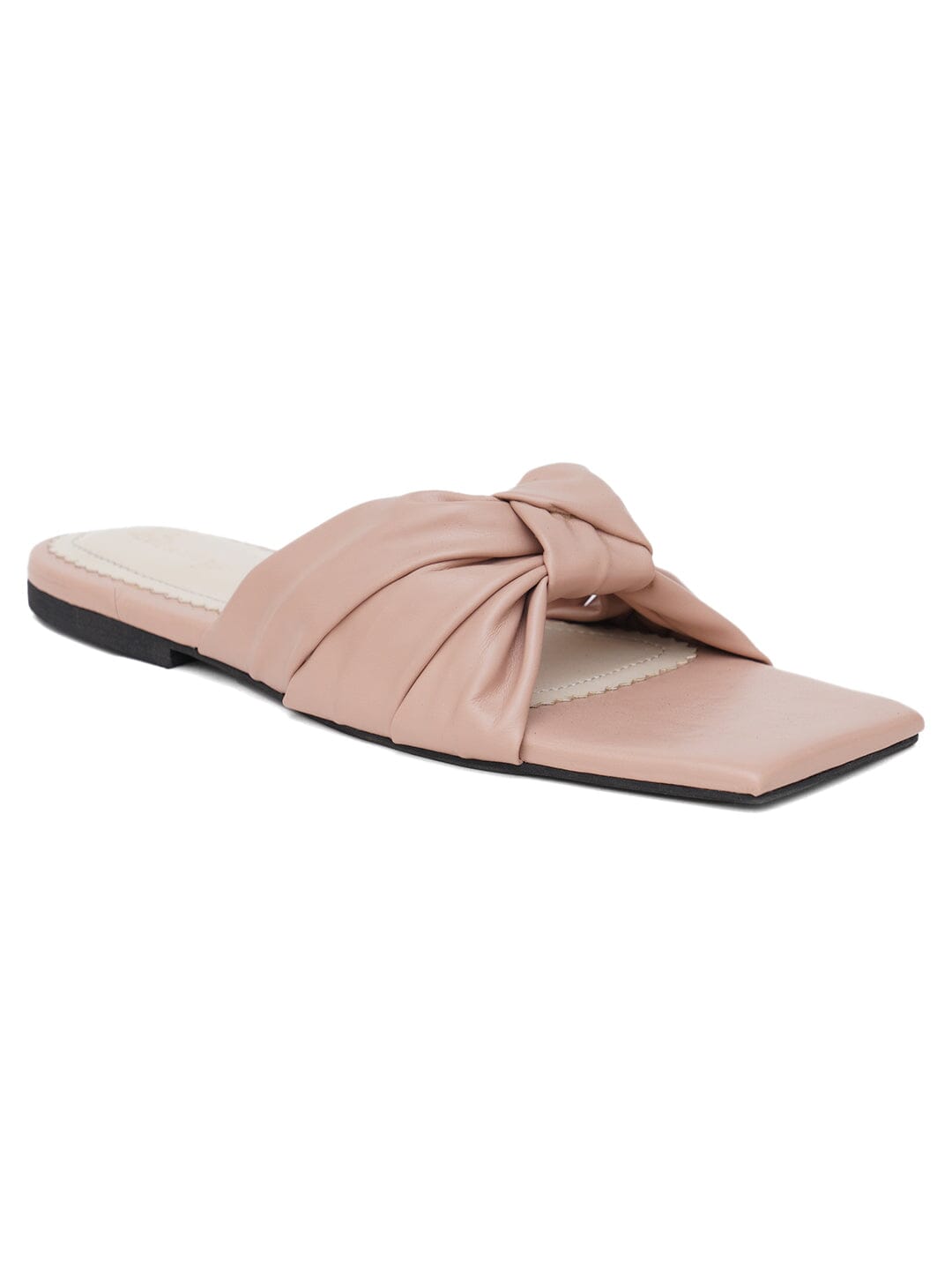 ELANBERG Pink Fashion Synthetic Leather Slip-On Flats Summer ELANBERG
