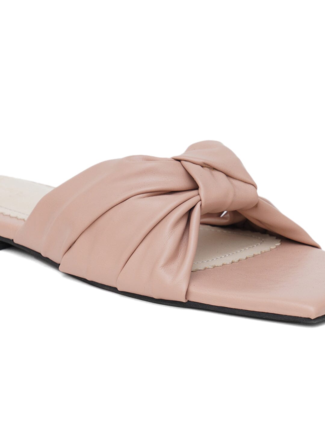 ELANBERG Pink Fashion Synthetic Leather Slip-On Flats Summer ELANBERG