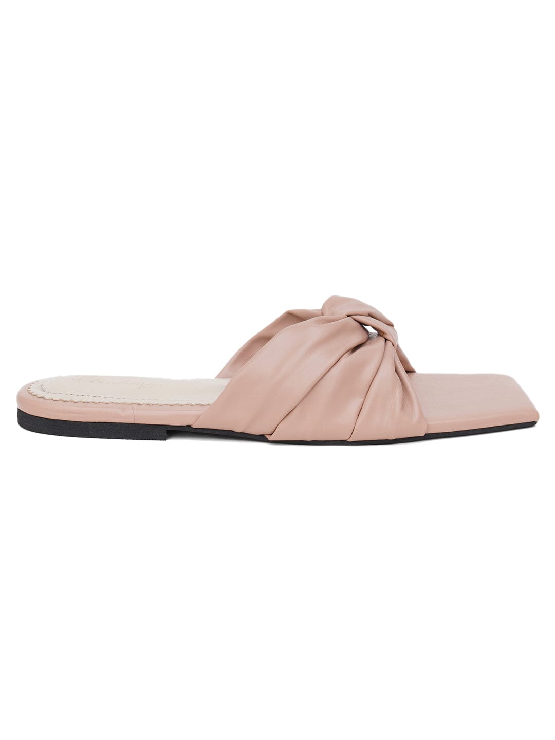 ELANBERG Pink Fashion Synthetic Leather Slip-On Flats Summer ELANBERG