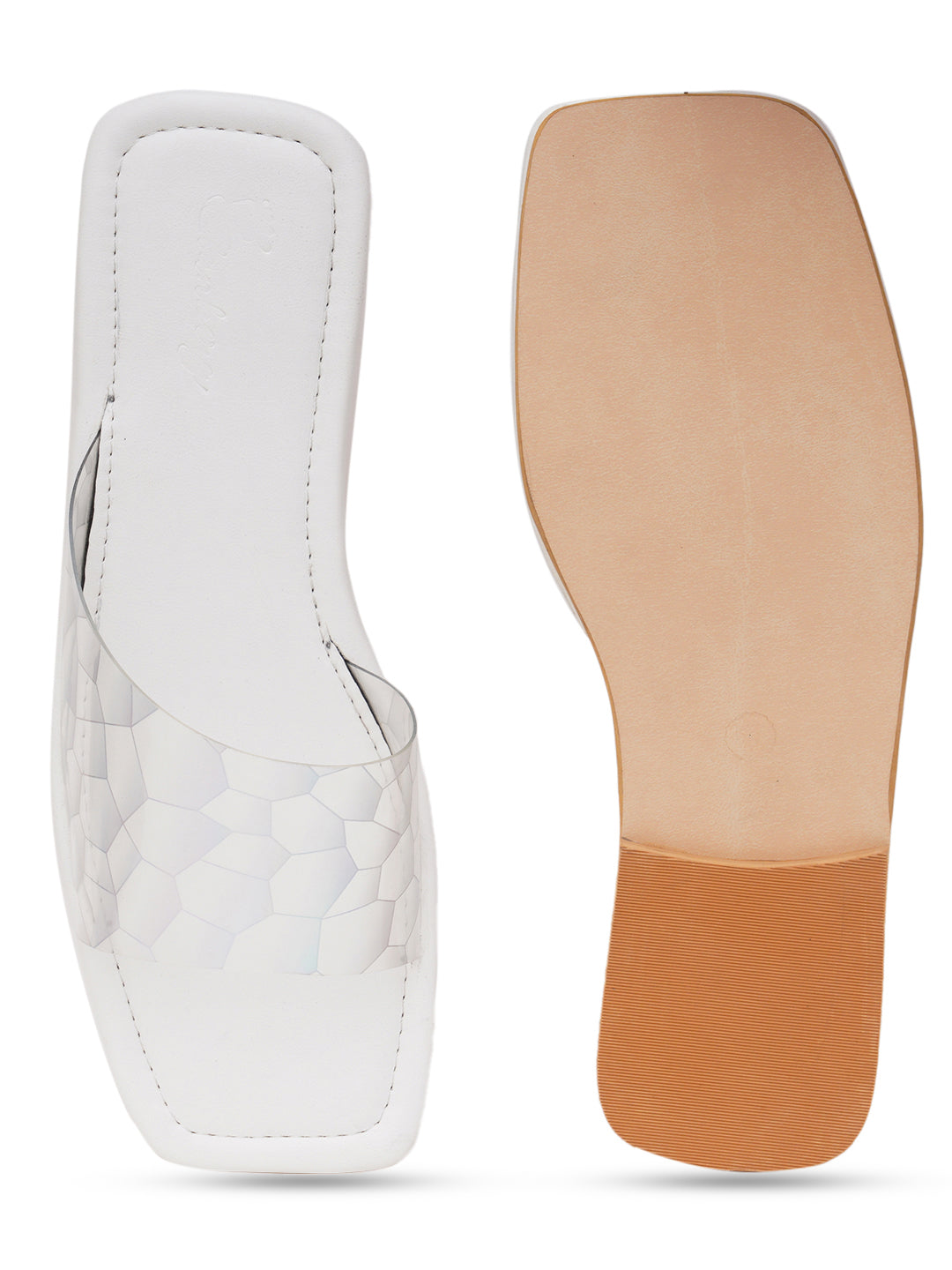 ELANBERG Transparent Fashion Synthetic Leather Flats