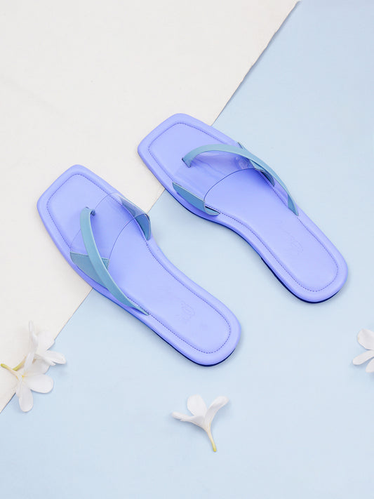 Dual Tone Transparent Flat- Mint Green