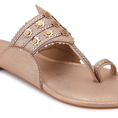 Arunika Kohlapuri Flat- Rose Gold