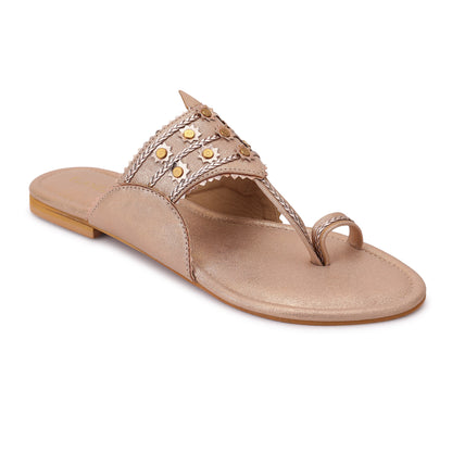 Arunika Kohlapuri Flat- Rose Gold