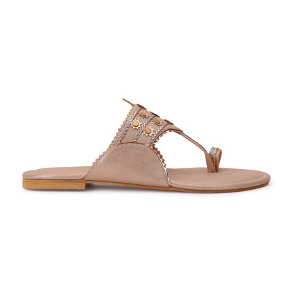 Arunika Kohlapuri Flat- Rose Gold