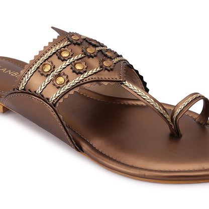 Kanakini Kohlapuri Flat- Antique