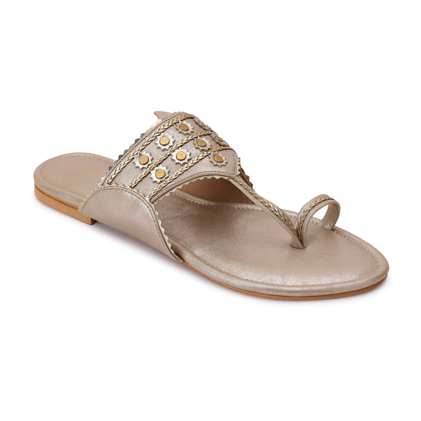 Suhemika Kohlapuri Flat- Champagne