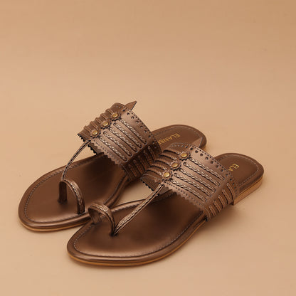 Tamrika Kohlapuri Flat- Antique