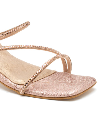 Liora - Rose Gold Shimmer Stiletto Heels (Glam Edition)