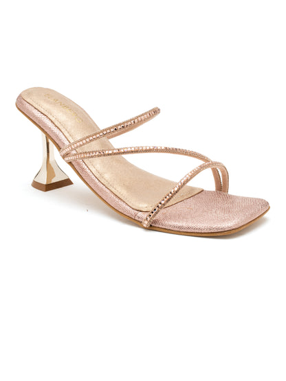 Liora - Rose Gold Shimmer Stiletto Heels (Glam Edition)