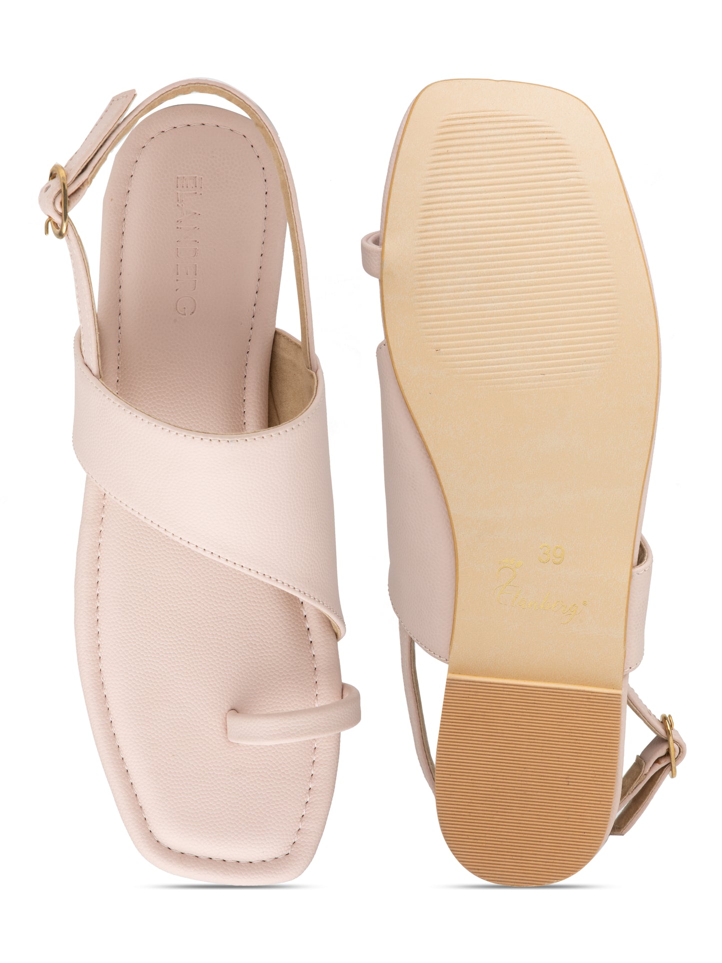 Blusara - Women’s Mint Green Slingback Toe (Loop Sandals)