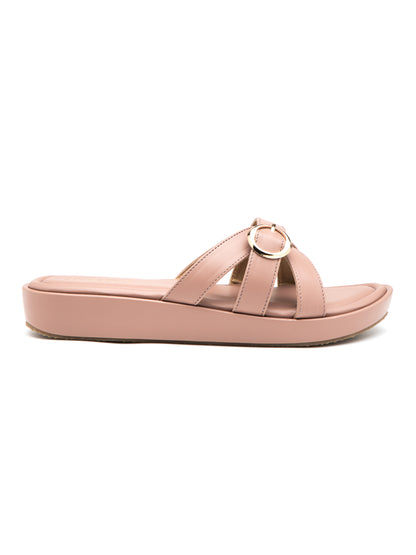 Rosara - Champion Pink Buckle Strap Platform Heel (Minimal Chic Edition)