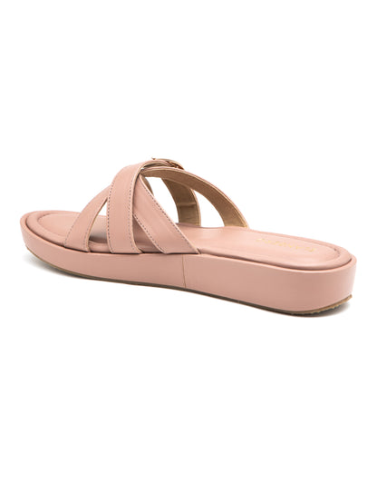 Rosara - Champion Pink Buckle Strap Platform Heel (Minimal Chic Edition)