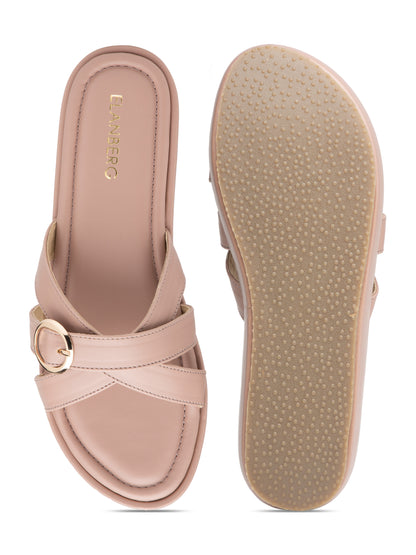 Rosara - Champion Pink Buckle Strap Platform Heel (Minimal Chic Edition)