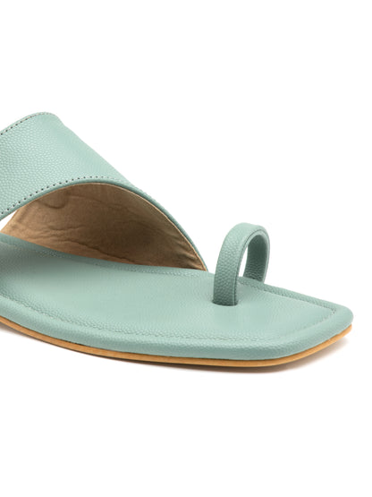 Mintara - Women’s Mint Green Slingback Toe (Loop Sandals)