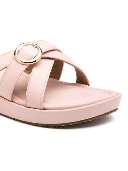 Petalyn - Pastel Pink Buckle Strap Platform Heel (Minimal Chic Edition)
