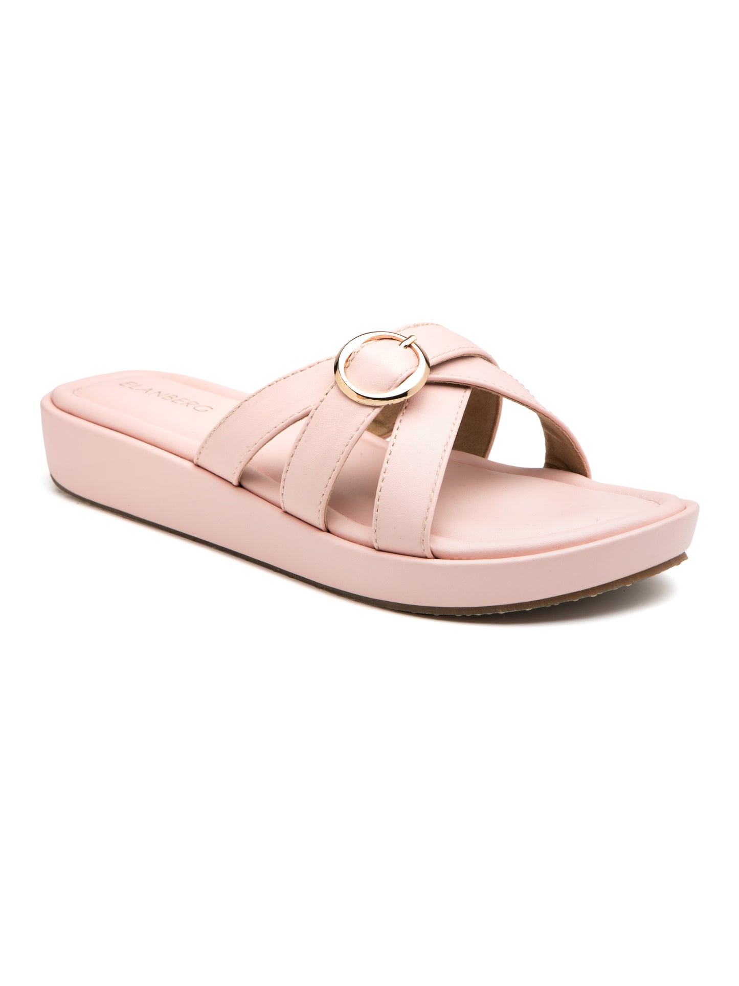 Petalyn - Pastel Pink Buckle Strap Platform Heel (Minimal Chic Edition)
