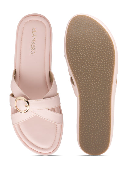 Petalyn - Pastel Pink Buckle Strap Platform Heel (Minimal Chic Edition)