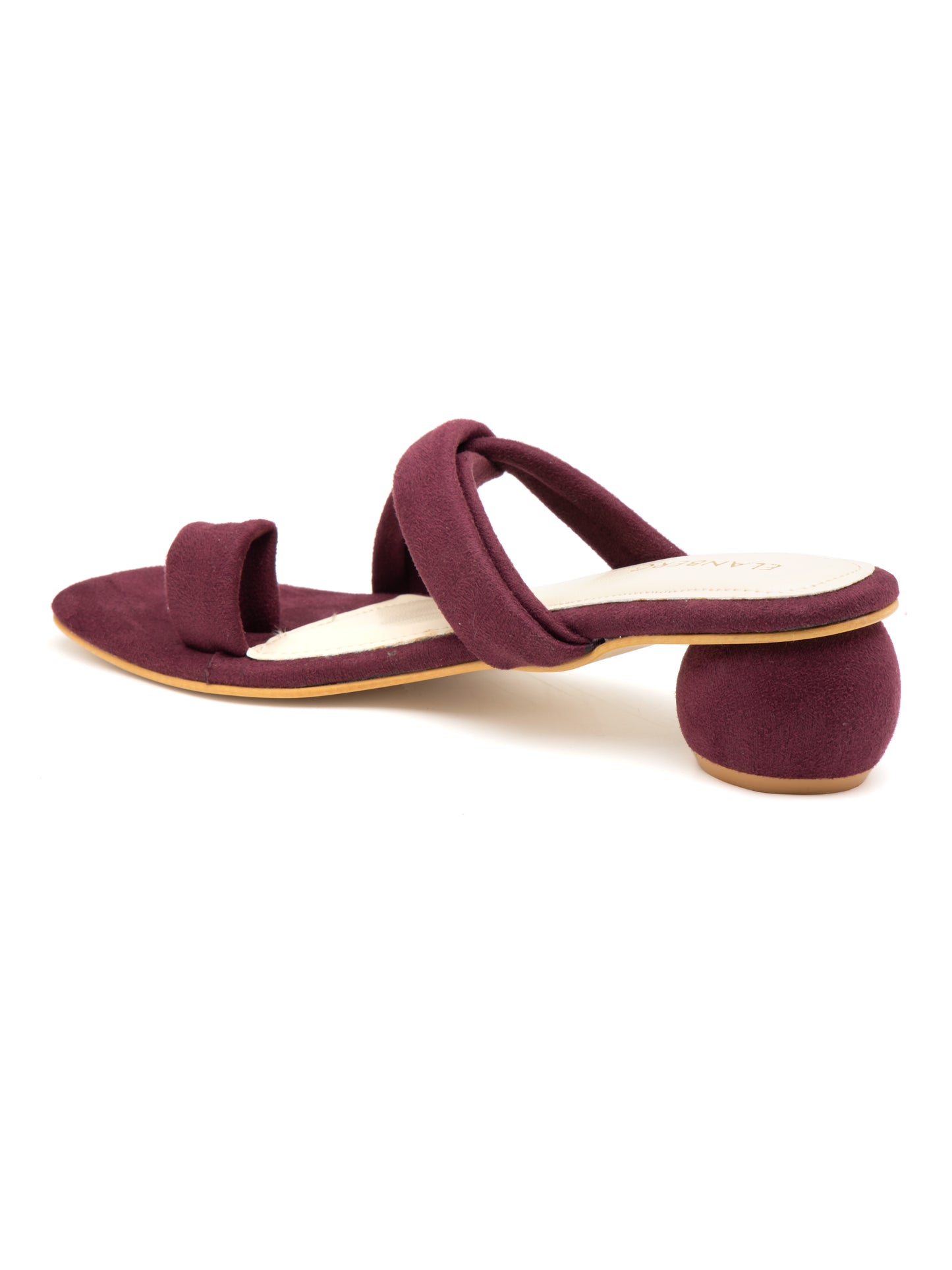 Veloura - Women’s Suede Cherry Knot (Strap  Rounded Block Heel)