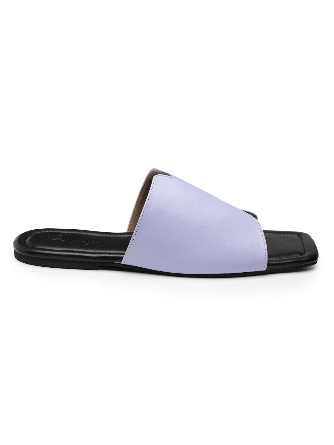 ELANBERG Blue Open Toe Slip-On Flats