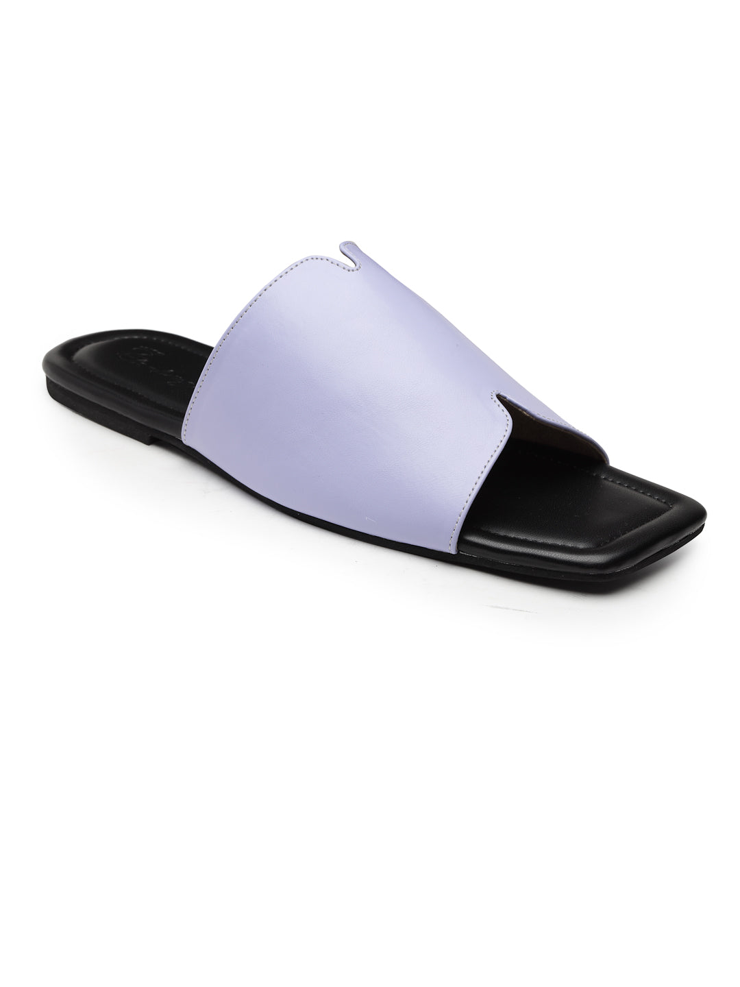 ELANBERG Blue Open Toe Slip-On Flats