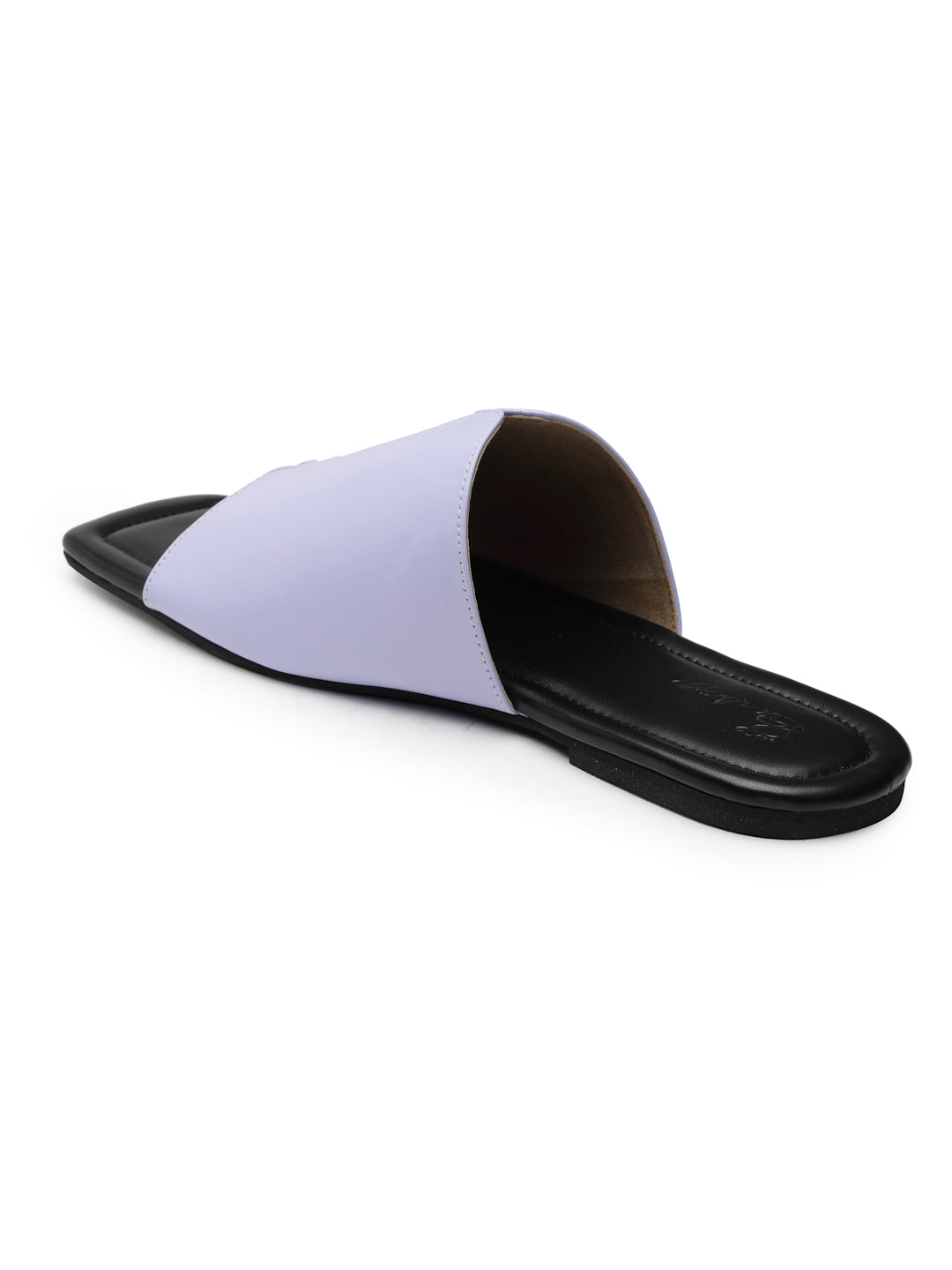 ELANBERG Blue Open Toe Slip-On Flats