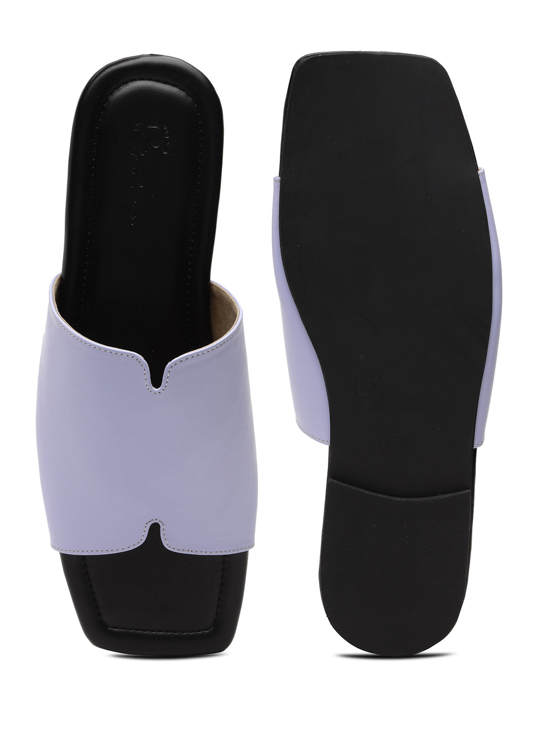 ELANBERG Blue Open Toe Slip-On Flats