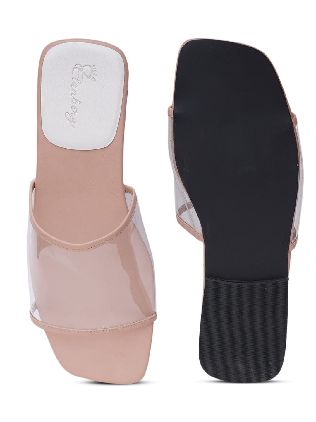 ELANBERG Pink Fashion Synthetic Leather Slip-On Flats Summer ELANBERG 
