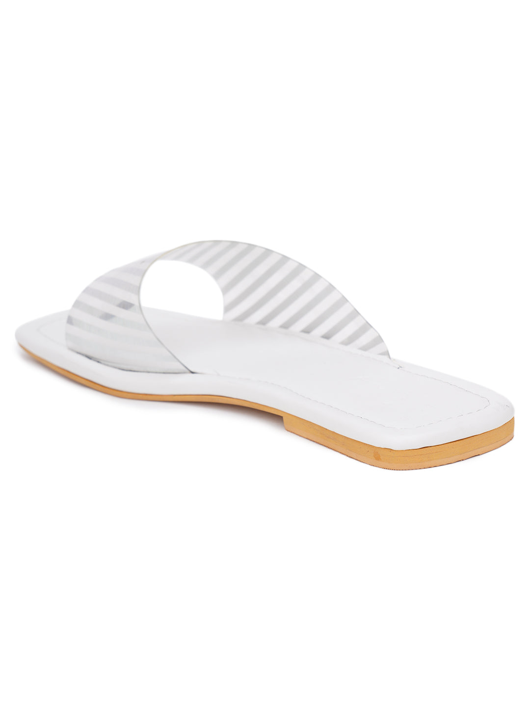 ELANBERG Transparent Fashion Synthetic Leather  Flats
