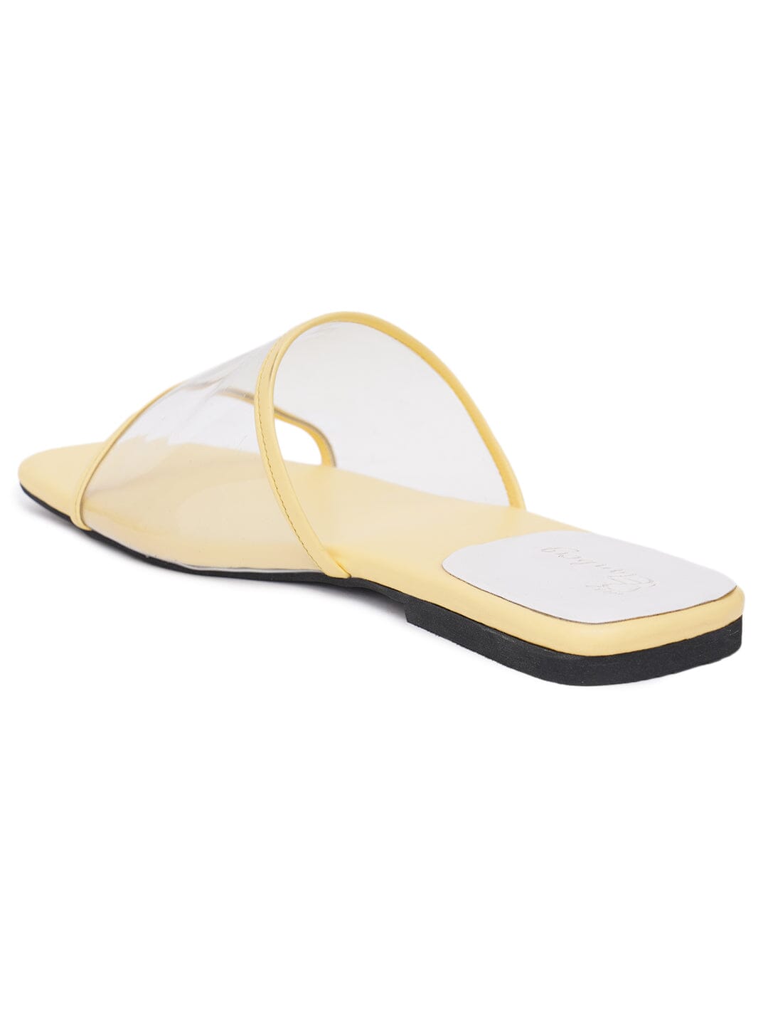 ELANBERG Yellow Fashion Synthetic Leather Slip-On Flats Summer ELANBERG 
