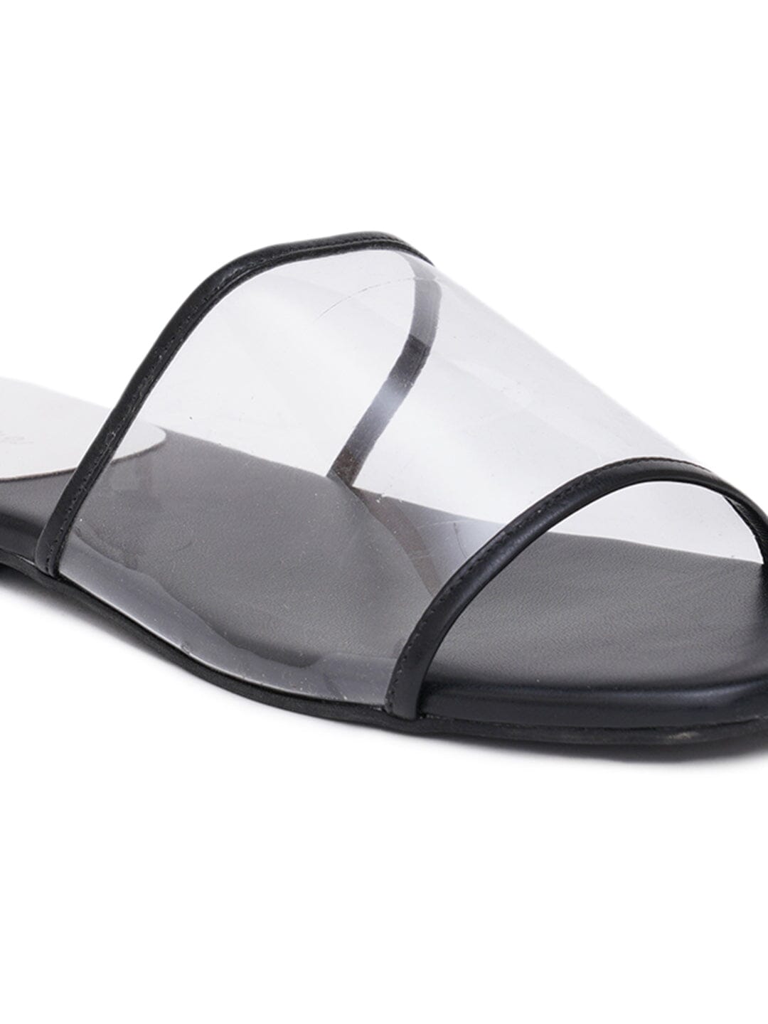 ELANBERG Black Fashion Synthetic Leather Slip-On Flats Summer ELANBERG 