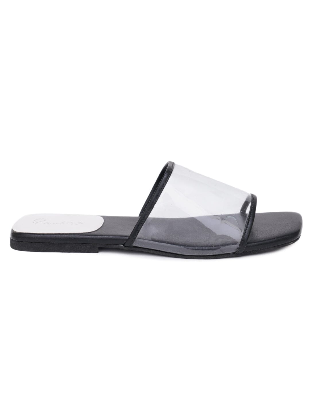 ELANBERG Black Fashion Synthetic Leather Slip-On Flats Summer ELANBERG 