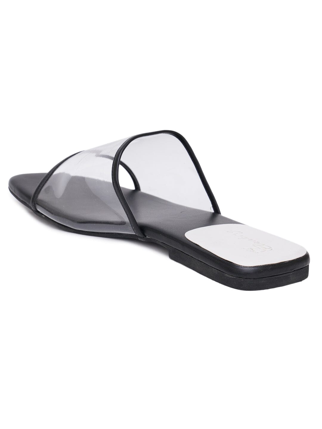 ELANBERG Black Fashion Synthetic Leather Slip-On Flats Summer ELANBERG 
