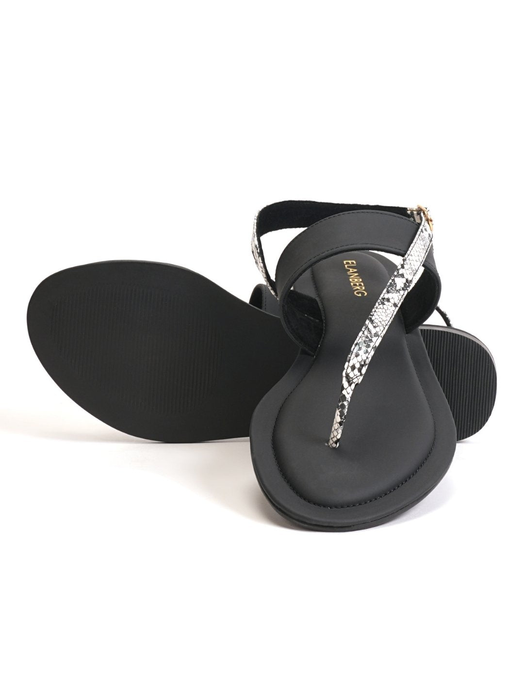 Onyra Luxe Thong Sandal- Black