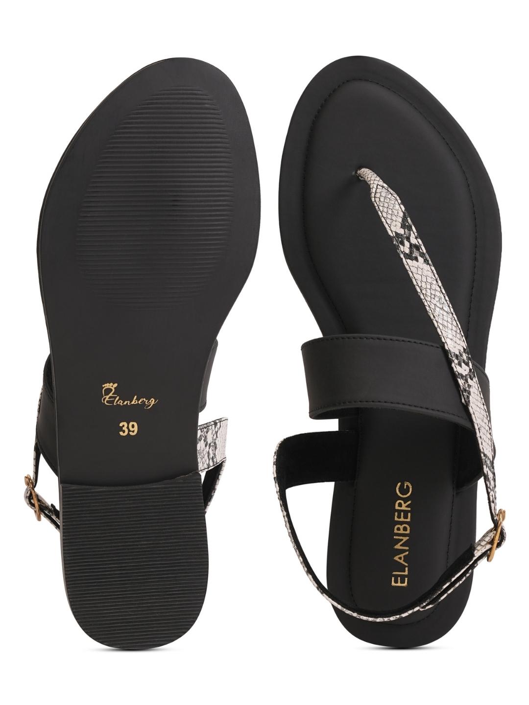 Onyra Luxe Thong Sandal- Black