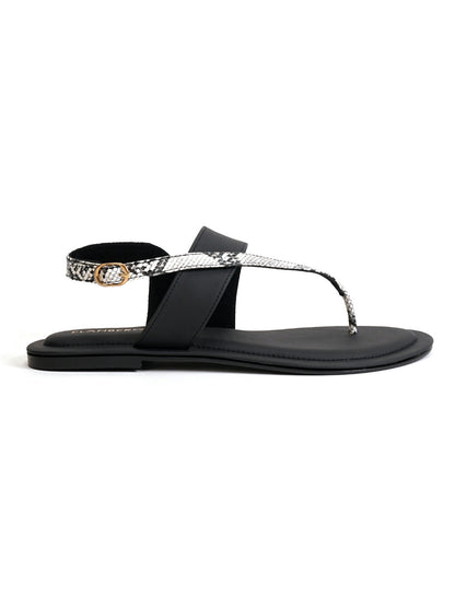 Onyra Luxe Thong Sandal- Black