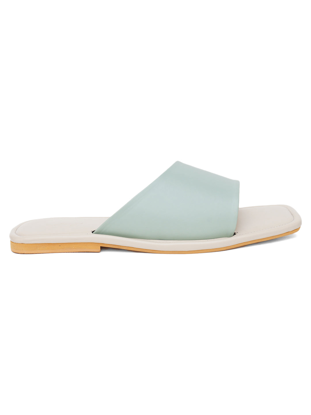 ELANBERG Green Fashion Synthetic Leather  Flats