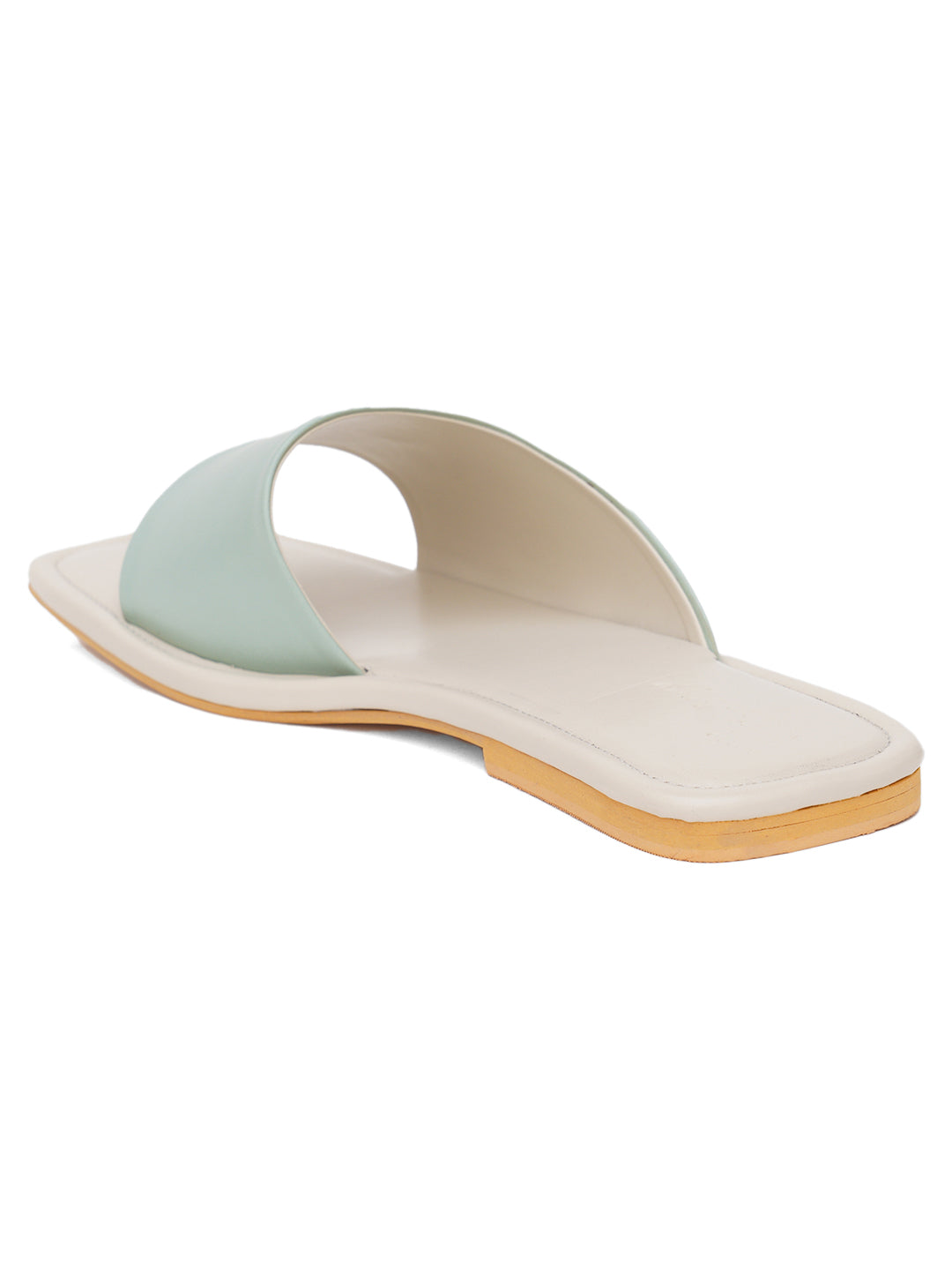ELANBERG Green Fashion Synthetic Leather  Flats