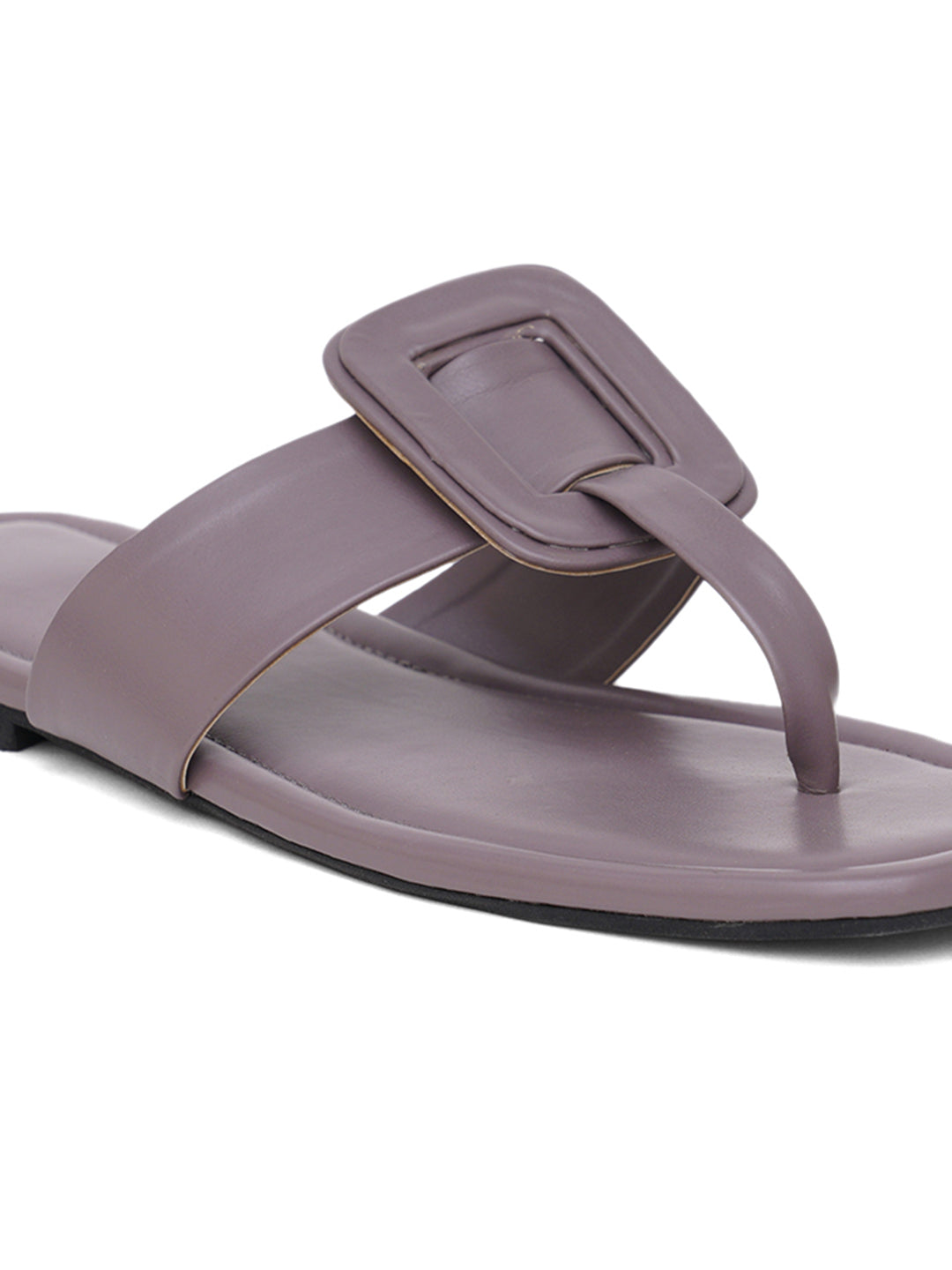 ELANBERG Grey Slip-On Round Toe Flats