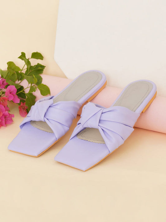 ELANBERG Blue Fashion Synthetic Leather Slip-On Flats Summer ELANBERG 