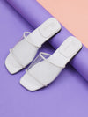 ELANBERG White Fashion Synthetic Leather Slip-On Flats Summer ELANBERG 